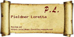 Pieldner Loretta névjegykártya